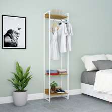 Guarda-Roupa Closet Studio Mel e Branco 187x45 cm