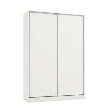 Guarda-Roupa Solteiro Adrina 2 Portas 2 Gavetas Branco