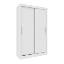 Guarda-Roupa Solteiro Firenze 2 Portas 2 Gavetas Neve