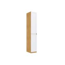 Guarda-Roupa Solteiro Infinity 2 Portas Savana e Branco