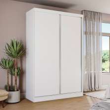 Guarda-Roupa Solteiro Lorena 2 Portas 2 Gavetas Branco