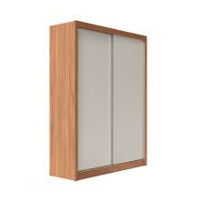 Guarda-Roupa Solteiro Montclair Flex 2 Portas 4 Gavetas Off White e Canela