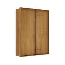 Guarda-Roupa Solteiro Qualitá 100% MDF 2 Portas 3 Gavetas Freijó