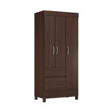 Guarda-Roupa Solteiro Wind 3 Portas 2 Gavetas Café