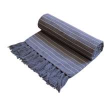 Manta Pesponto Cinza Claro 140x140 cm