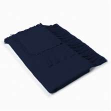 Manta Solid Azul Marinho 140x180 cm