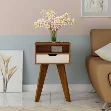 Mesa Lateral Vip 1 GV Cedro e Off White