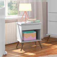 Mesa de Cabeceira Infantil Melinda 1 GV Cinza