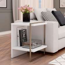 Mesa de Cabeceira Infinity Branca