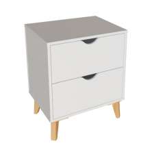 Mesa de Cabeceira Ipanema 2 Gavetas Branca