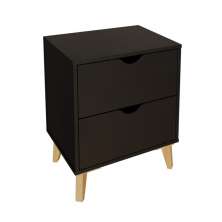 Mesa de Cabeceira Ipanema 2 Gavetas Preta