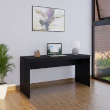 Mesa de Escritório Diretor Preta 150 cm