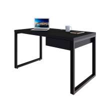Mesa de Escritório Retangular Miguel 1 GV Preta 135 cm