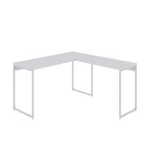 Mesa de Escritório em L Studio Branca 135x140 cm
