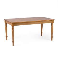 Mesa de Jantar Retangular Amarilis Madeira Maciça Mel 160 cm