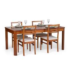 Mesa de Jantar Retangular Extensível Zuzu Madeira Maciça Garapa 220 cm