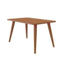 Mesa de Jantar Retangular com Tampo MDF Adele Cinamomo 130 cm