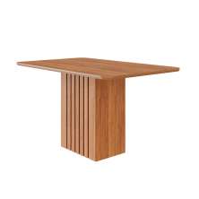 Mesa de Jantar Retangular com Tampo MDF Ana Cinamomo 130 cm