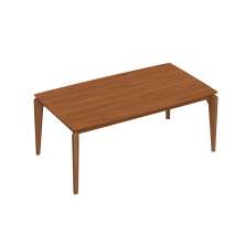 Mesa de Jantar Retangular com Tampo de MDF Natural Lauren Canela 182 cm