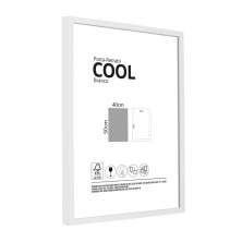 Moldura sem Vidro Cool Branca 40x50 cm