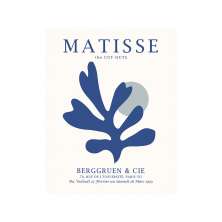Pôster Decorativo Grandes Artistas Matisse III Azul 40x50 cm