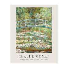 Pôster Decorativo Grandes Artistas Monet Bridge 40x50 cm