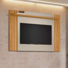 Painel Extensível para TV até 55 Polegadas Tulum Off White e Tauari