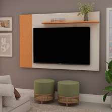 Painel para TV até 46 Polegadas Florida Cinamomo e Off White