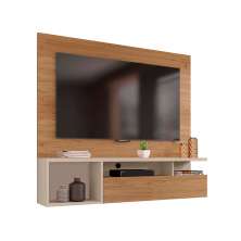 Painel para TV até 55 Polegadas Brasil 1 PT Buriti e Off White