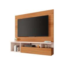 Painel para TV até 55 Polegadas Brasil 1 PT Freijó e Off White