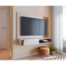 Painel para TV até 60 Polegadas Jurerê 1 PT Off White e Freijó
