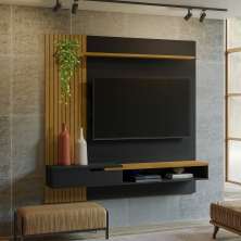 Painel para TV até 65 Polegadas Decor 1 GV Cedro e Preto