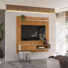 Painel para TV até 65 Polegadas Dublin 1 PT Nature e Off White