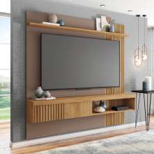 Painel para TV até 65 Polegadas Jade 1 PT Buriti e Fendi 150 cm