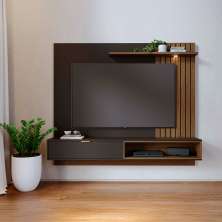Painel para TV até 65 Polegadas Tocantis com LED 1 PT Preto e Noce