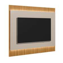 Painel para TV até 70 Polegadas São Paulo com LED Tauari e Off White 180 cm