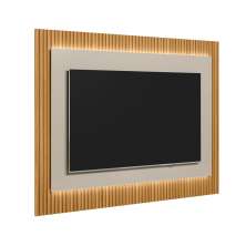 Painel para TV até 70 Polegadas São Paulo com LED Tauari e Off White 200 cm