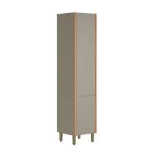 Paneleiro Allure 2 Portas Gris e Jequitibá
