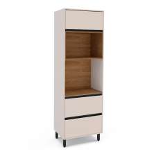 Paneleiro Koya 2 Portas 1 Gaveta Creme