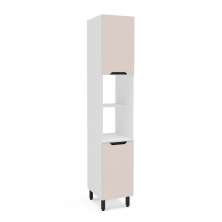 Paneleiro Meena 2 Portas Creme e Branco