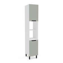 Paneleiro Meena 2 Portas Verde e Branco