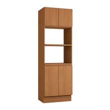 Paneleiro Valence com 2 Nichos 4 Portas Canela