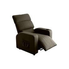 Poltrona Reclinável Pulse Veludo Turkey Marrom