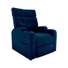 Poltrona Reclinável Toro Veludo Azul