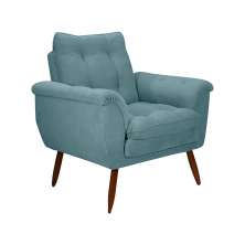 Poltrona Xangai Bouclé Azul