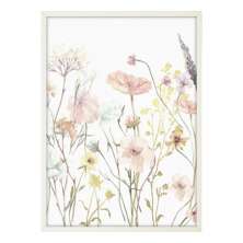 Quadro Infantil Selva Flowers sem Vidro Colorido 20x30 cm