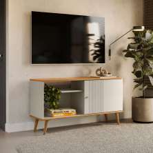 Rack Rubi 1 PT Nature e Off White 120 cm
