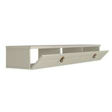 Rack Suspenso para TV até 55 Polegadas Line 2 Portas Off White 160 cm