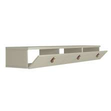 Rack Suspenso para TV até 65 Polegadas Line 3 Portas Off White 180 cm