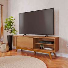 Rack para TV até 60 Polegadas Otawa 1 Porta Freijó